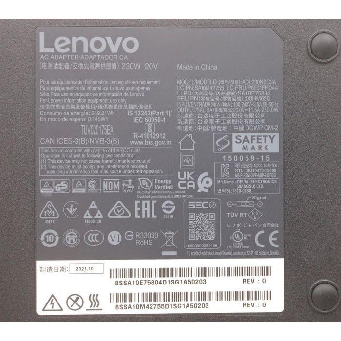 Lenovo ADL230NDC3A Adaptador de Corriente 20V 11.5A 4