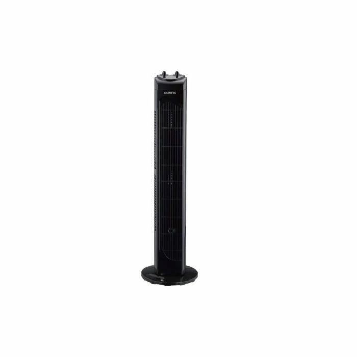 Ventilador de columna oceánica - 45W - Altura 78 cm - 3 velocidades - Oscilating - Temporizante - Negro