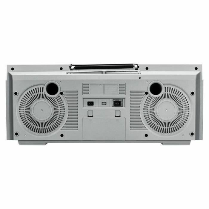 Medion AAAPE16790 Radio Vintage FM/DAB+ con CD, Cassette, USB, MP3 - 2 x 10 W RMS - Plateado 2
