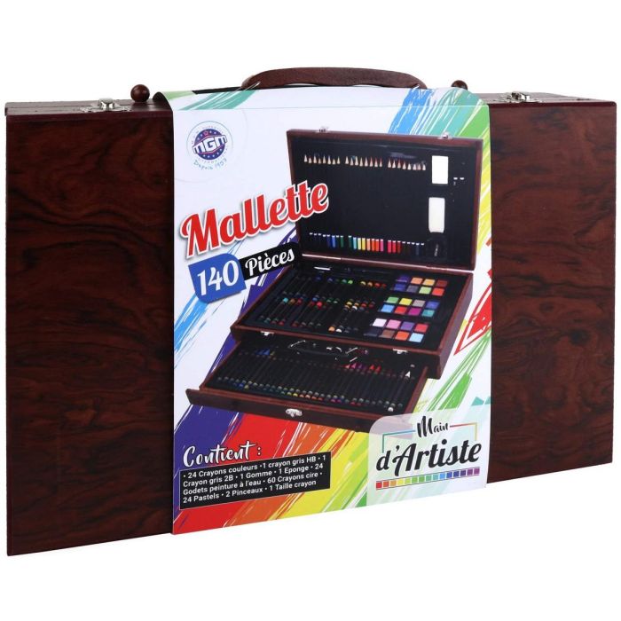 Mano del artista - Cajonera de madera de 140 piezas - Ocio creativo - MGM Mano del artista - Cajonera de madera de 140 piezas - Ocio creativo - MGM