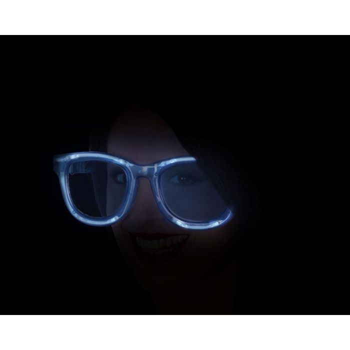 Gafas Con Luz Azul XXL para Disfraces y Fiestas Nocturnas 1