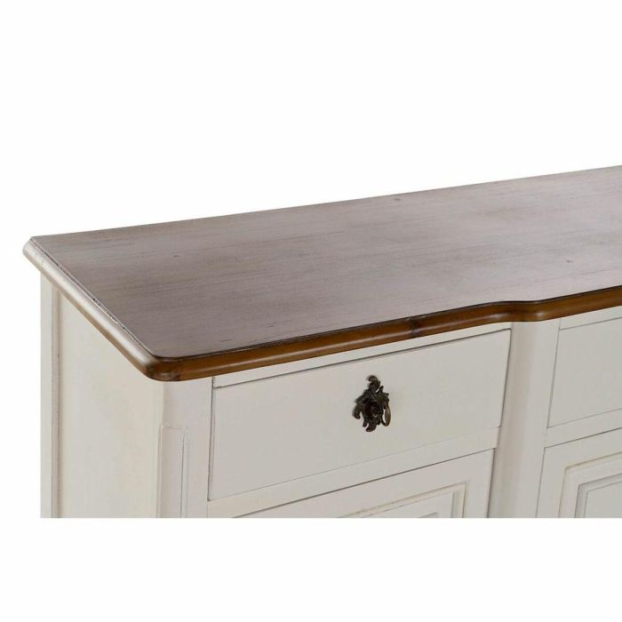 Buffet Tradicional DKD Home Decor Blanco Marron Oscuro 45 x 90 x 140 cm 7