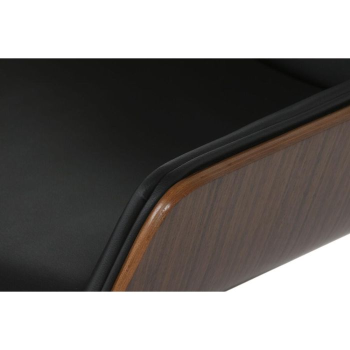 Silla Moderno DKD Home Decor Negro Marron 64 x 83 x 59.5 cm 3