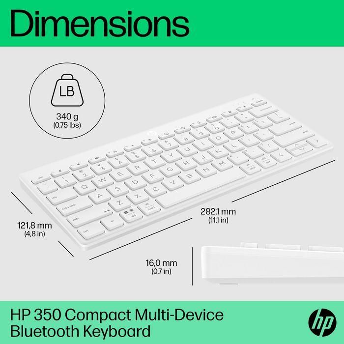 HP 350 Compact Multi-Device Bluetooth Keyboard 4
