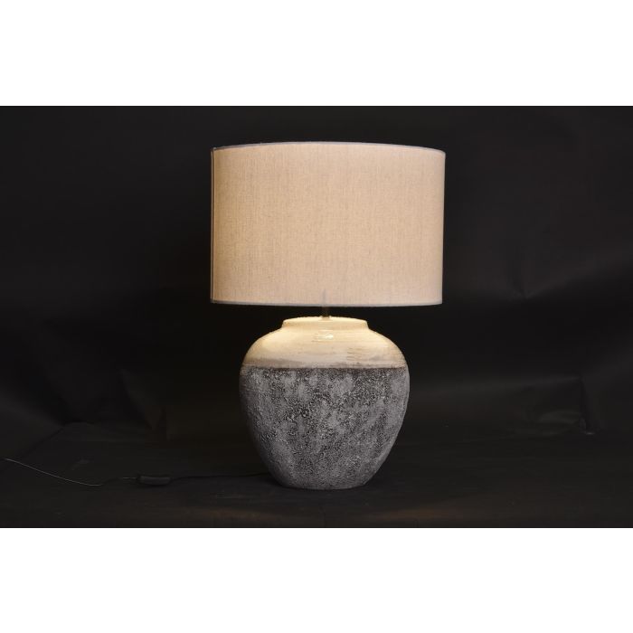Lampara Sobremesa Neoclasico DKD Home Decor Gris Blanco 42 x 60 x 42 cm 1 Lampara Sobremesa Neoclasico DKD Home Decor Gris Blanco 42 x 60 x 42 cm 1