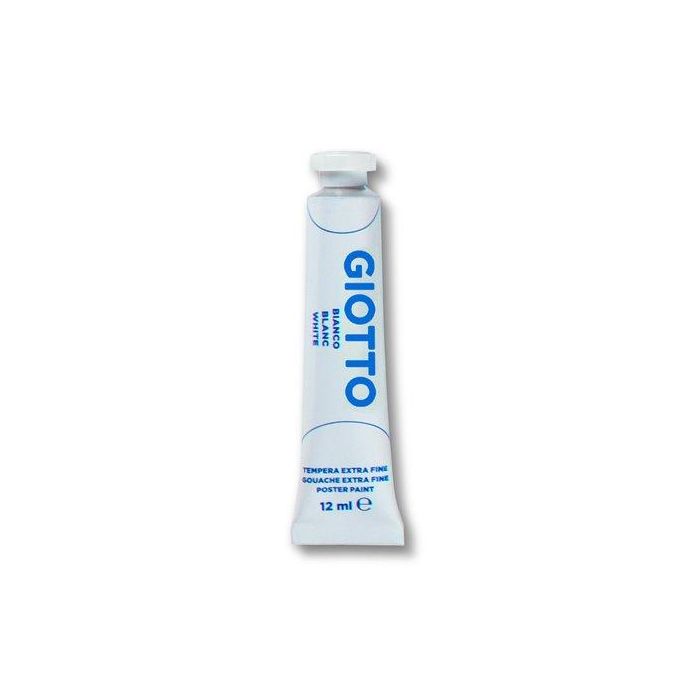 Tempera Giotto 12 Ml (Tubo) Blanco (Set de 6)