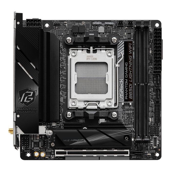 ASRock B650I Lightning WiFi Placa Base para AMD Socket AM5, Mini ITX, DDR5, WiFi 6E, 2.5Gb Ethernet