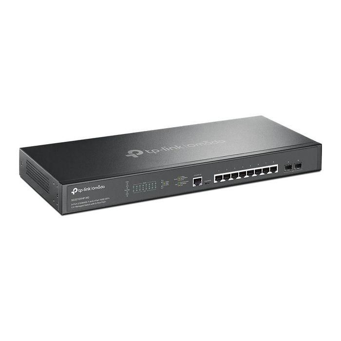 Omada 8× 100/1000/2500 Mbps RJ45, 2× 10G SFP+ Slots, RJ45/Micro-USB, 80 Gbps, 16 K MAC, 9 KB Jumbo, 440 x 180 x 44 mm 1 Omada 8× 100/1000/2500 Mbps RJ45, 2× 10G SFP+ Slots, RJ45/Micro-USB, 80 Gbps, 16 K MAC, 9 KB Jumbo, 440 x 180 x 44 mm 1