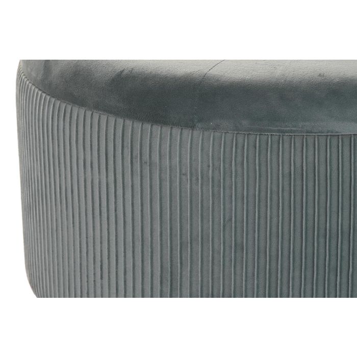 Reposapies Glam DKD Home Decor Verde 70 x 28 x 70 cm Set de 2 2 Reposapies Glam DKD Home Decor Verde 70 x 28 x 70 cm Set de 2 2
