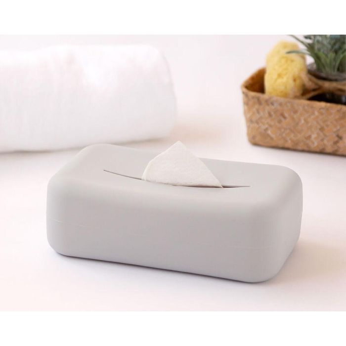 KioKids Porta Toallitas Silicona Gris Colección Petits Moments +0 Meses 4