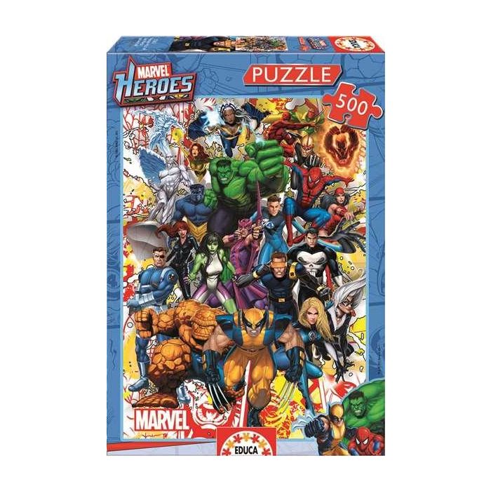 Educa Puzzle de Héroes Marvel 500 piezas para Adultos y Niños a partir de 11 años 3