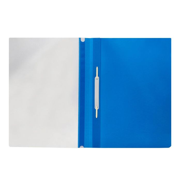 Carpeta Dossier Fastener Plastico Q-Connect Din A4 Azul 25 unidades 5