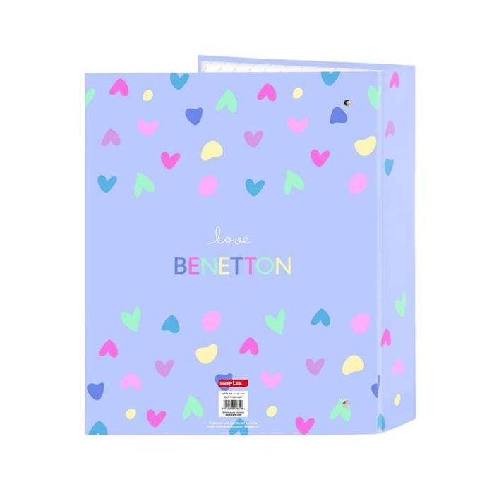 Carpeta de anillas Benetton Lila Lila A4 27 x 33 x 6 cm 1 Carpeta de anillas Benetton Lila Lila A4 27 x 33 x 6 cm 1