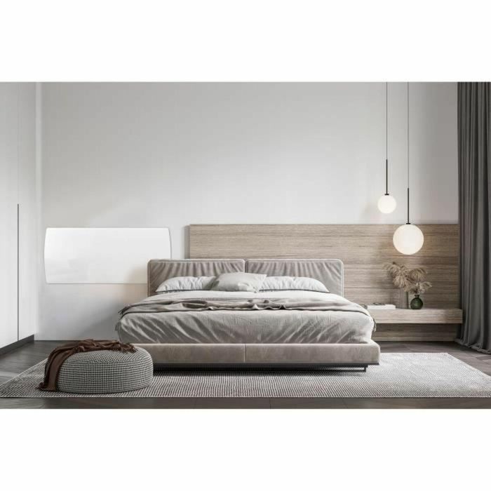 Radiador eléctrico fijo con inercia de secado de cerámica 2000W rubis oceánico - fachada de vidrio - blanco - NF 1 Radiador eléctrico fijo con inercia de secado de cerámica 2000W rubis oceánico - fachada de vidrio - blanco - NF 1