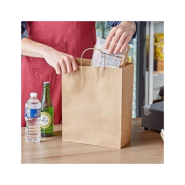 Set de 3 bolsas de papel Kraft 26x14x31 cm Algon (24 Cajas) 3 Set de 3 bolsas de papel Kraft 26x14x31 cm Algon (24 Cajas) 3