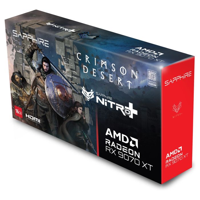 Sapphire Nitro+ AMD Radeon RX 9070 XT Crimson Desert Edition 16GB GDDR6 256-bit PCIe 5.0, 3 Ventiladores Tri-X, OC, RGB, FH/FL (330.8mm) 5 Sapphire Nitro+ AMD Radeon RX 9070 XT Crimson Desert Edition 16GB GDDR6 256-bit PCIe 5.0, 3 Ventiladores Tri-X, OC, RGB, FH/FL (330.8mm) 5
