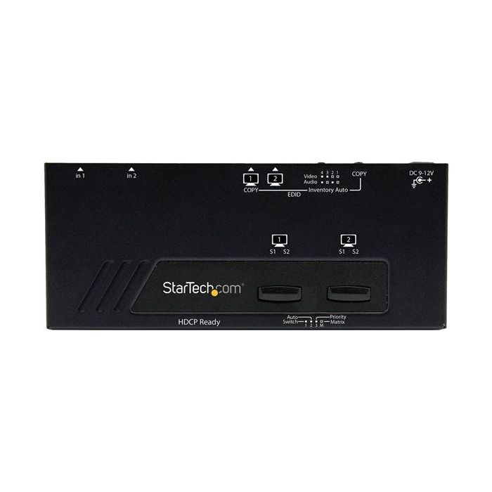 Switch HDMI Startech VS222HDQ Negro 1