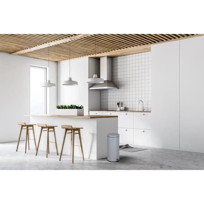 MOVIMIENTO DE COCINA Pedal Kitchen Bin URBAN 30L - Gray Steel 2 MOVIMIENTO DE COCINA Pedal Kitchen Bin URBAN 30L - Gray Steel 2