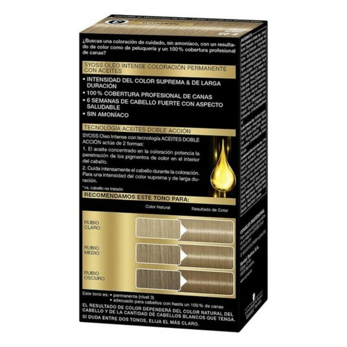 Syoss Oleo Intense Tinte Sin Amoniaco #6.76-Cobrizo Ambar 8.05-rubio beige 5 pz 1 Syoss Oleo Intense Tinte Sin Amoniaco #6.76-Cobrizo Ambar 8.05-rubio beige 5 pz 1