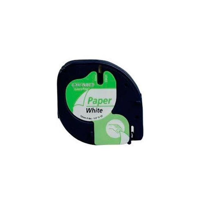 Dymo LetraTAG Tape / 12mm x 4mWhite / Paper Dymo LetraTAG Tape / 12mm x 4mWhite / Paper
