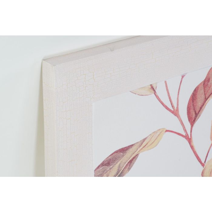 DKD Home Decor Cuadro Romantico Rosa 70 x 70 cm (2 Unidades) Lienzo Abeto 1