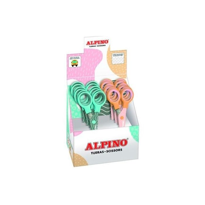 Alpino Tijeras Escolares Pastel - Set 12 Unidades Surtidas (12 Unidades)