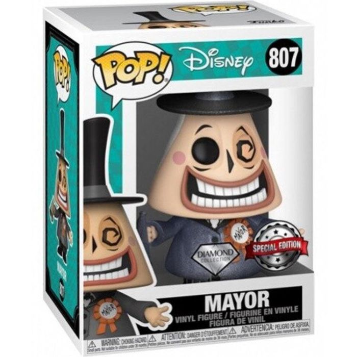 Funko Figura POP Disney Mayor Exclusive Pesadilla Antes de Navidad Vinilo 9cm