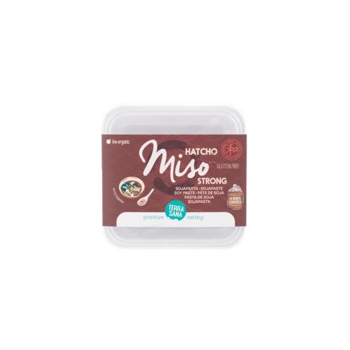 TERRASANA Hatcho Miso No Pasteurizado 300g Vegano Sin Gluten Fermentado Soja Tradicional Japonés