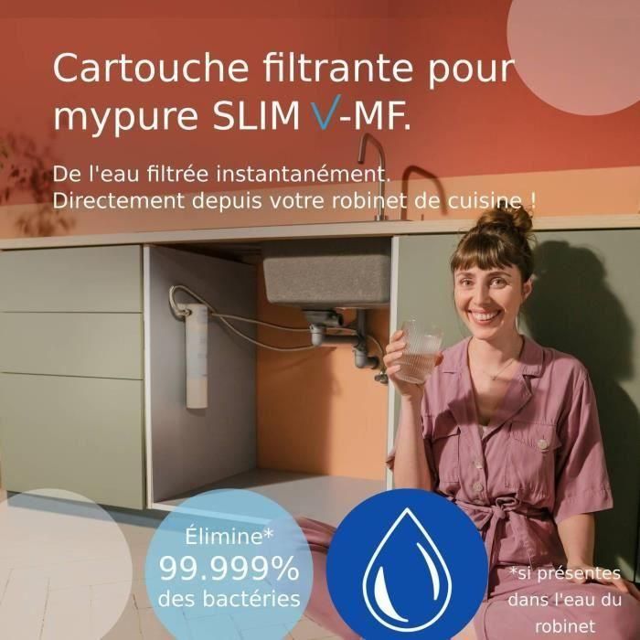 Cartucho filtrante - BRITA - Mypure SLIM V-MF - 8000 L de agua filtrada / 12 meses - 3 niveles de filtración 1