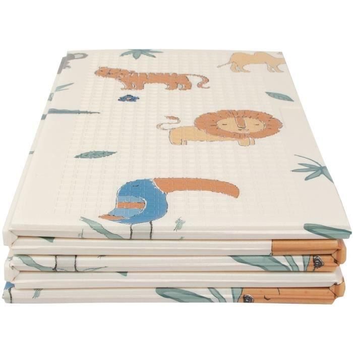 Nuby NUB0048526251254 Alfombra de juego reversible Safari 200 x 150 x 1 cm 0 Nuby NUB0048526251254 Alfombra de juego reversible Safari 200 x 150 x 1 cm 0
