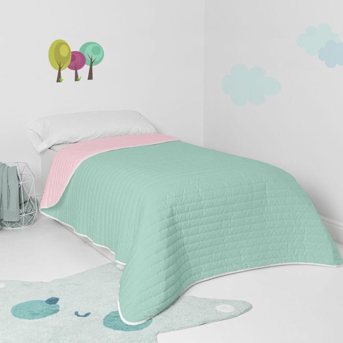 Colcha HappyFriday Basic Kids Dash Menta 200 x 260 cm 4