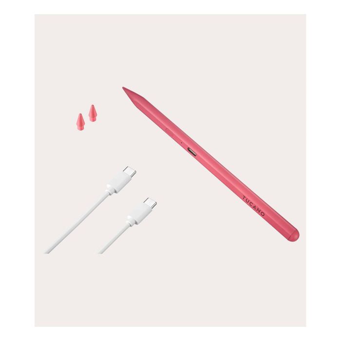 Tucano Utility 3 Stylus Pen para Apple iPad (7th/8th/9th/10th gen, Air, Pro 11") - Rosa, Aluminio