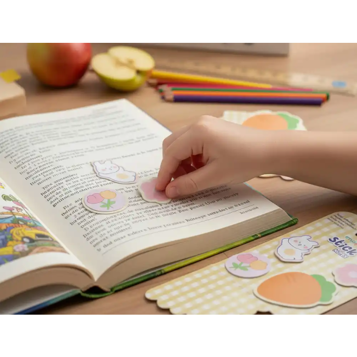 Imaginovo Bloc Notas Adhesivas Pegatina Sorpresa 20 Hojas Tamaños Surtidos Naranja 5