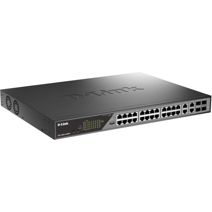 D - Link Switch Gestionado L2, 24 Puertos Gigabit Ethernet, 4 Puertos SFP, 56 Gbit/s de Capacidad de Conmutación 2 D - Link Switch Gestionado L2, 24 Puertos Gigabit Ethernet, 4 Puertos SFP, 56 Gbit/s de Capacidad de Conmutación 2