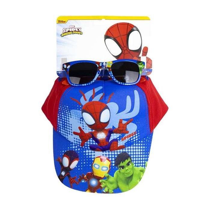 Cerdá Set Gorra y Gafas de Sol Infantiles Spidey Spider-Man, Talla 51 cm, Color Azul, Edad Recomendada +3 Años 1 Cerdá Set Gorra y Gafas de Sol Infantiles Spidey Spider-Man, Talla 51 cm, Color Azul, Edad Recomendada +3 Años 1