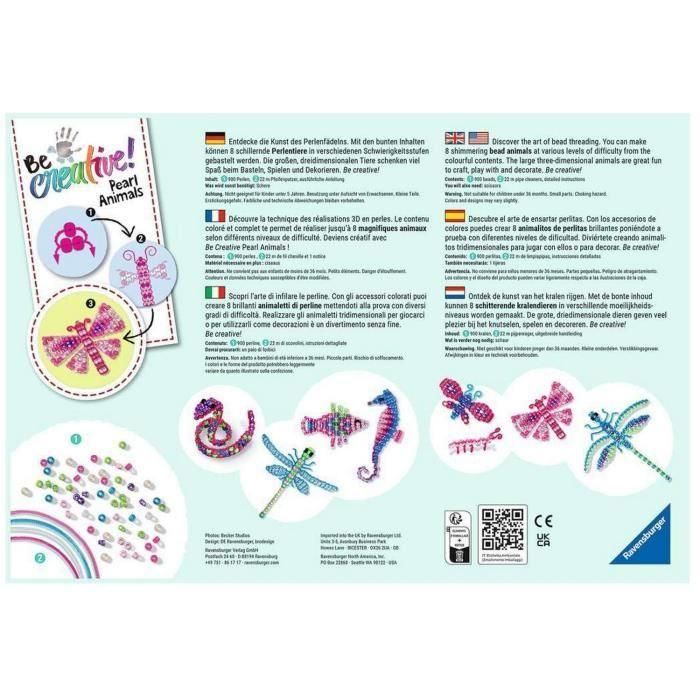 Ravensburger RAV4005556182473 Juego Creativo de Animales con Cuentas 1 Ravensburger RAV4005556182473 Juego Creativo de Animales con Cuentas 1