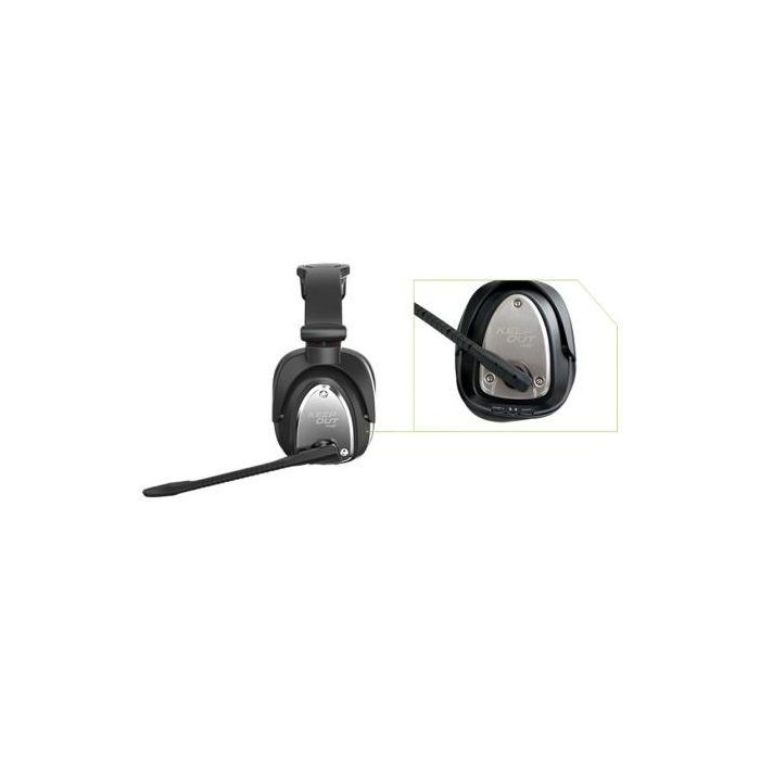 AURICULAR CON MICRÓFONO INALÁMBRICO KEEP-OUT HXAIR - 7.1 - 2.4GHZ - DRIVERS 40MM - BATERÍA 1100MAH - TRANSMISOR ALCANCE 10M - PARA PC/PS3/PS4/XBOX 2