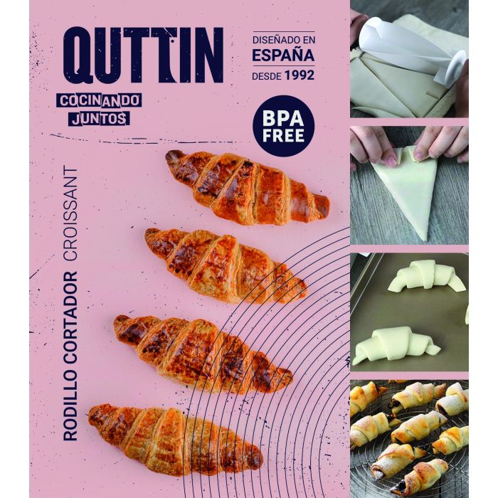 Rodillo Cortador Croissant Quttin - Ideal para repostería (12 Unidades) 12 Rodillo Cortador Croissant Quttin - Ideal para repostería (12 Unidades) 12
