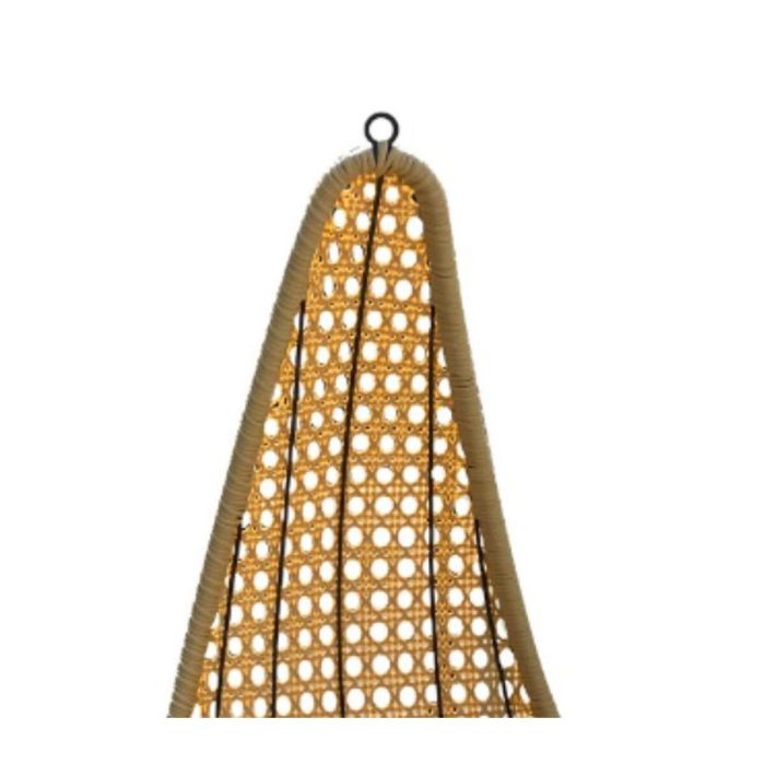 Sillón de jardín Niva Para colgar Beige Ratán 82 x 84 x 132 cm 1