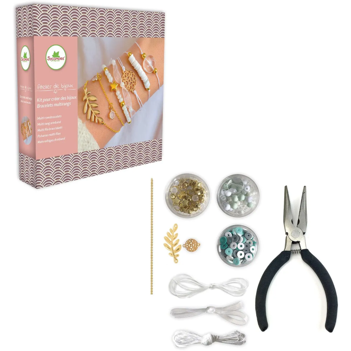 Sycomore Taller de Joyería Pulseras Multihilos A Partir de 12 Años 2