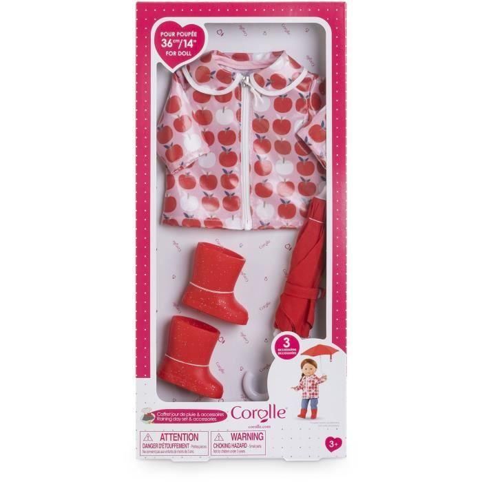 Set Rainy Day & Accessories - COROLLE - 3 accesorios - para muñeca Ma Corolle de 36cm - a partir de 3 años 1 Set Rainy Day & Accessories - COROLLE - 3 accesorios - para muñeca Ma Corolle de 36cm - a partir de 3 años 1