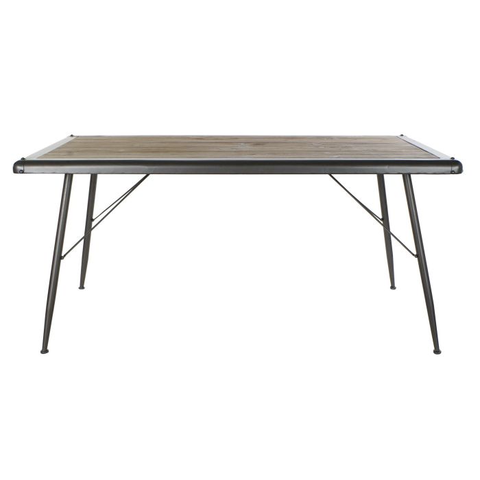 Mesa Comedor Loft DKD Home Decor Gris Claro Natural 90 x 75 x 161 cm 4