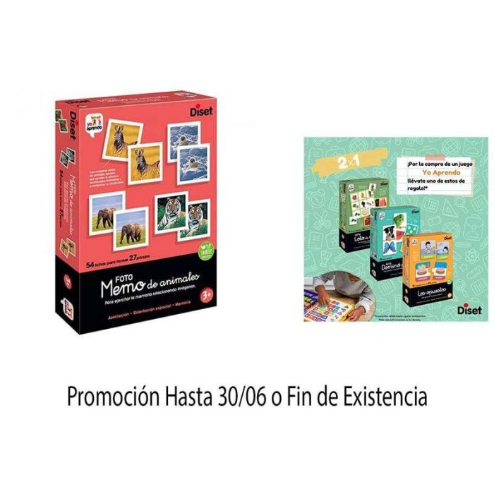Juego memo photo animales con 54 fichas 2 Juego memo photo animales con 54 fichas 2