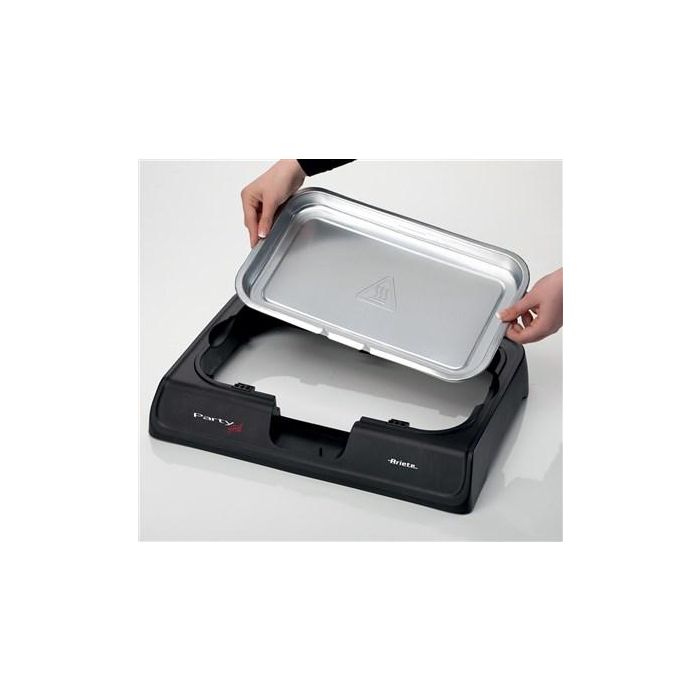 Ariete Barbacoa Eléctrica Portátil 723 con Parrilla para Carne y Verduras, Ajuste de Cocción 1