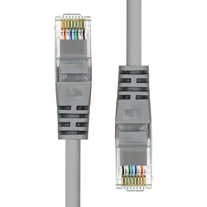 ProXtend Cable de Red Ethernet CAT5e U/UTP CCA PVC Gris 25cm, AWG 26, con Protección de Cierre y Alivio de Tensión para Conexión de Red Estable 1