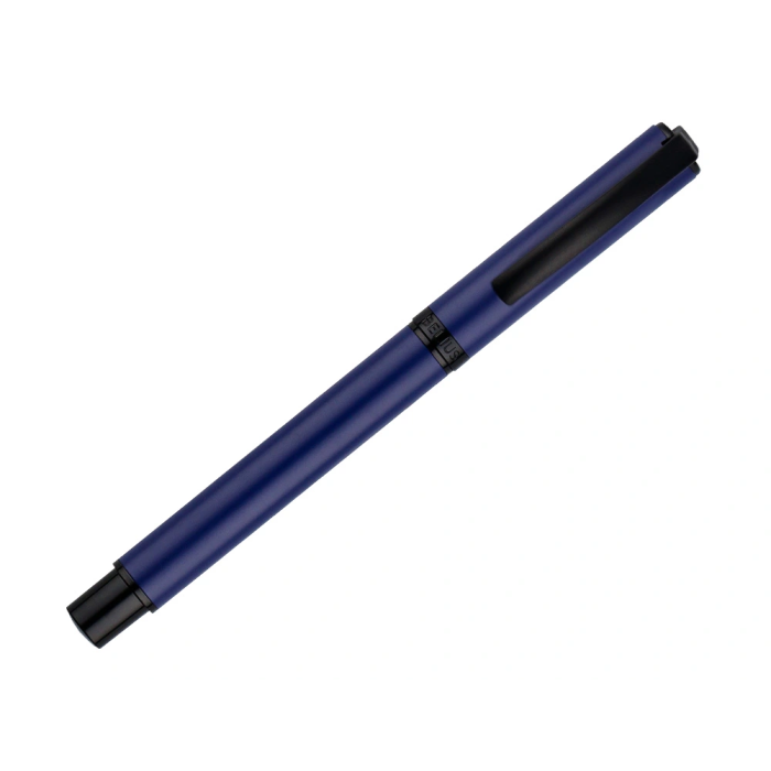 Belius Roller Turbo Aluminio Azul/Negro, Tinta Negra 0.7mm, Diseño Inspirado en Carreras con Caja Magnética 5