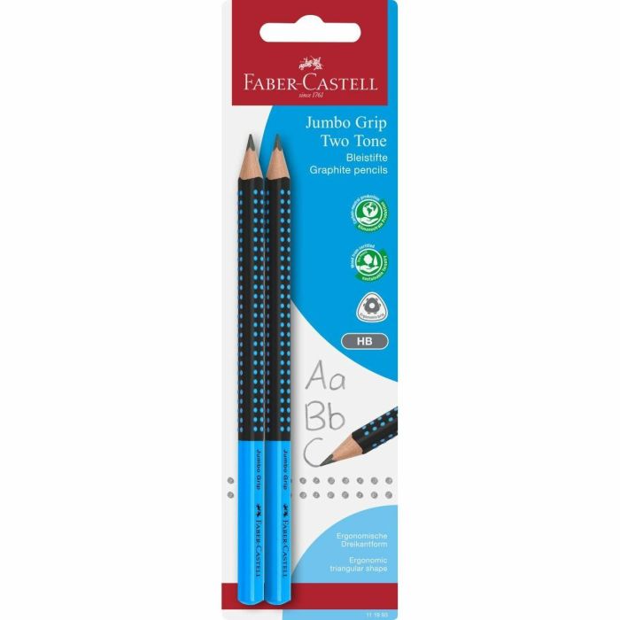 FABER-CASTELL Bleistift Jumbo Grip Two Tone 2xBS BK 1