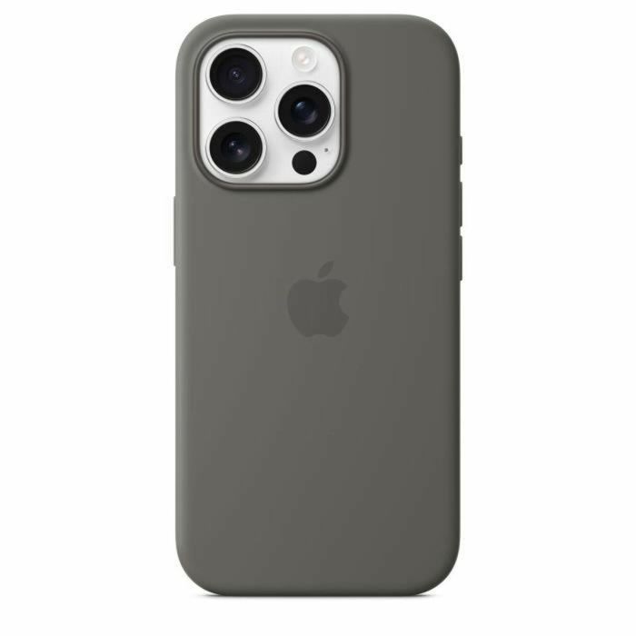 Apple Funda de Silicona con MagSafe para iPhone 16 Pro - Gris Piedra 2 Apple Funda de Silicona con MagSafe para iPhone 16 Pro - Gris Piedra 2