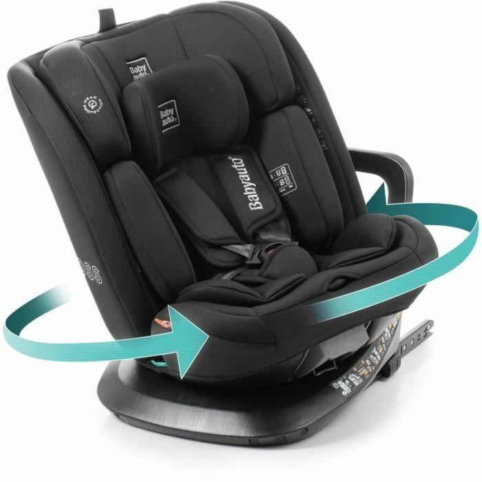Babyauto Silla de coche ACROSS BAB8435593704172 Grupo 0/1/2/3 I-Size Isofix Giratoria Reclinable Reductor Negro 3