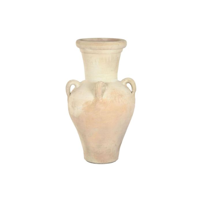 DKD Home Decor Ánfora de Terracota Mediterránea Artesanal Hecha a Mano Colección Jerba Crudo 100 cm Alto x 54 cm Ancho x 54 cm Fondo 1